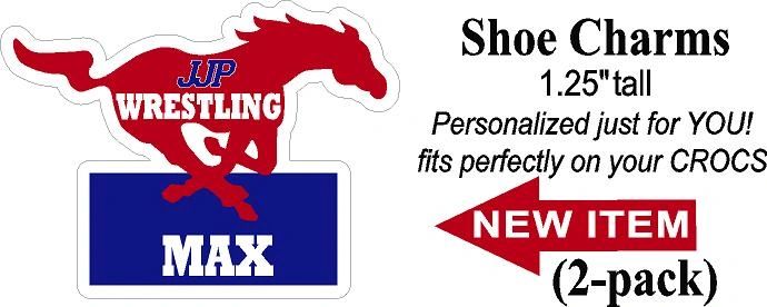 PEARCE HS WRESTLING Shoe Charms 2 pack